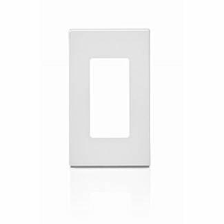 80301-SW Decora Screwless Standard Size Wall Plate, 1 Gangs, 2.75 in W x 4.61 in H, Polycarbonate, White