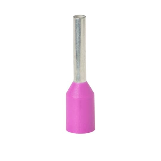 F4009 Sta-Kon Insulated Wire Ferrule, 22 AWG Copper/Stranded Conductor, 0.492 in L, Copper, Purple