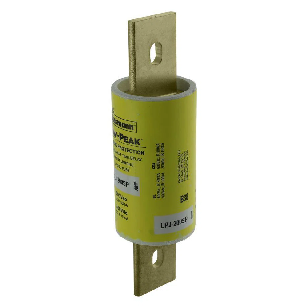 LPJ-110SP Low-Peak Current Limiting Time Delay Fuse, 110 A, 600 V AC/300 V DC, 300/100 kA, Class J, Cartridge Body