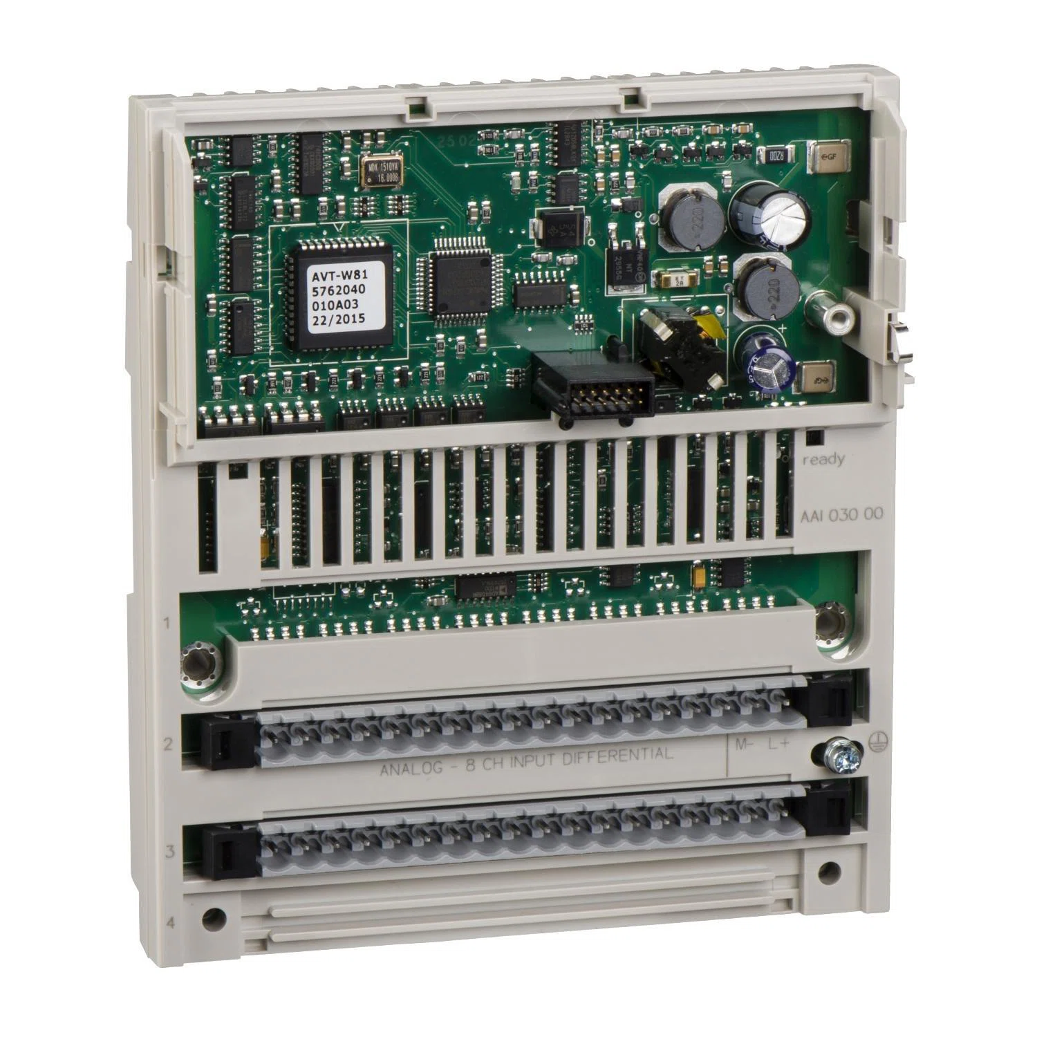 170AAI52040 Modicon Momentum Differential Distributed Analog Input Module, 4 Inputs, +/- 25 mV, +/- 100 mV Signal Range, +/-94 uV Accuracy