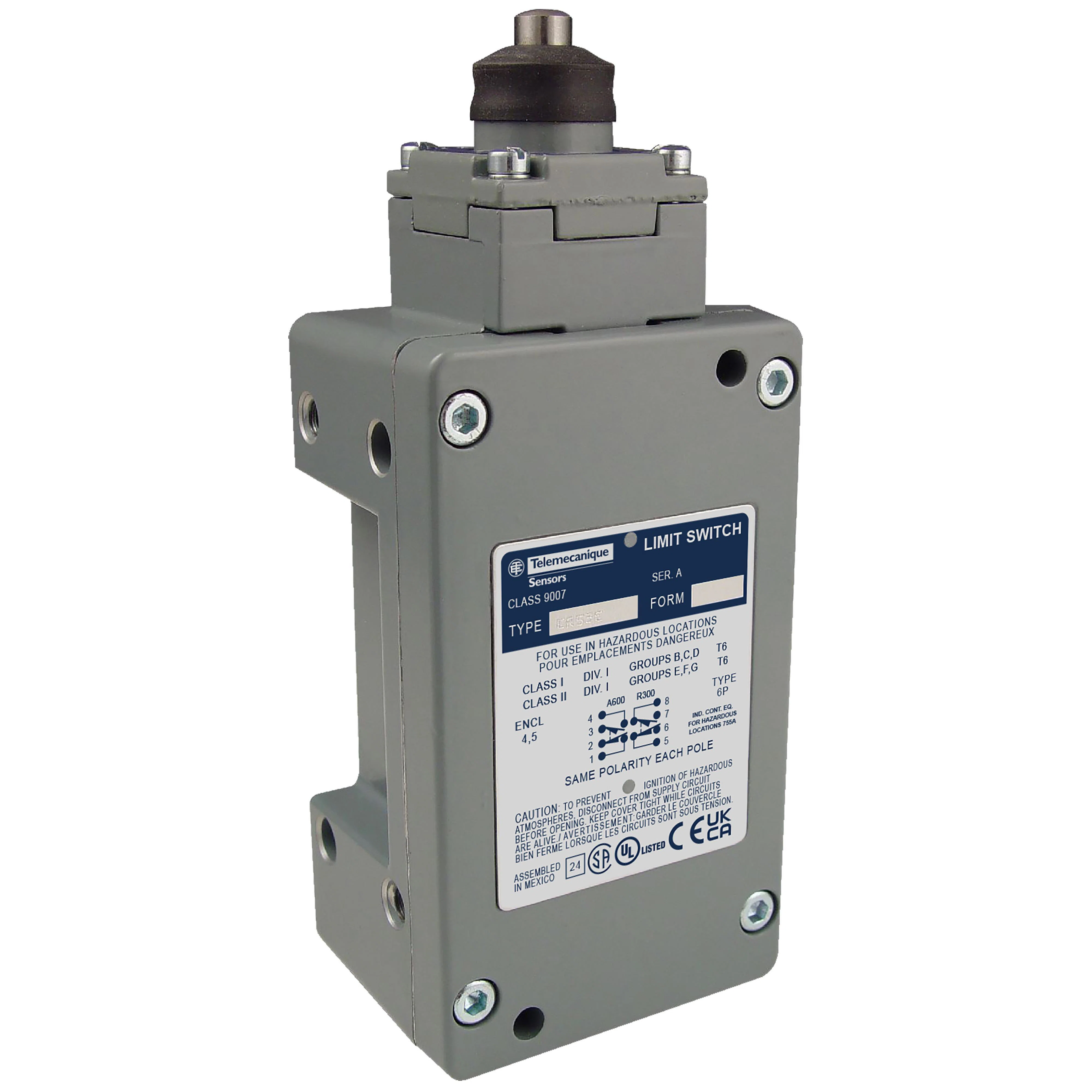 Limit switch lever, 9007, arm 2in c